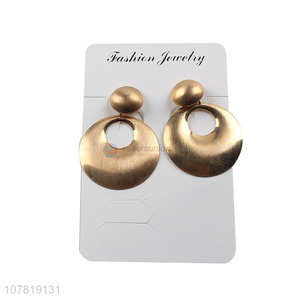 New product chunky metal earrings geometric statement jewellery