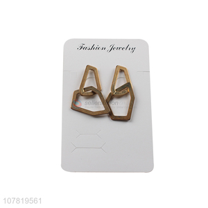 Wholesale simple versatile flat geometric irregular statment earrings