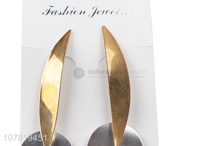 China factory trendy simple metal earrings bass earrings for women