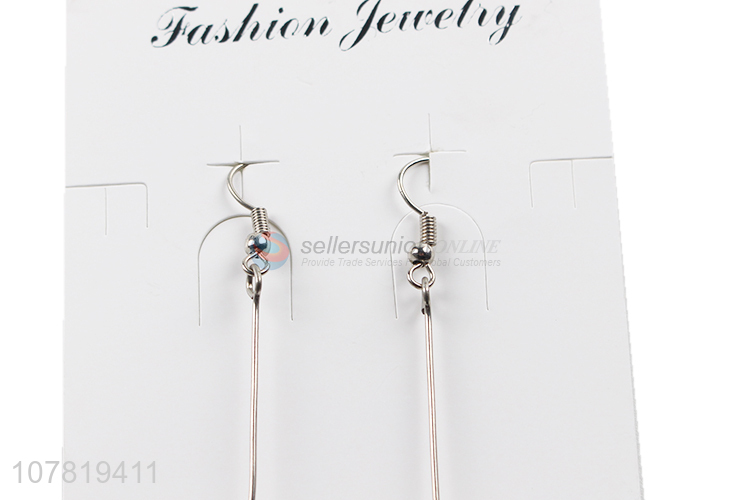 New product long tassel pearl drop earrings elegant jewelry