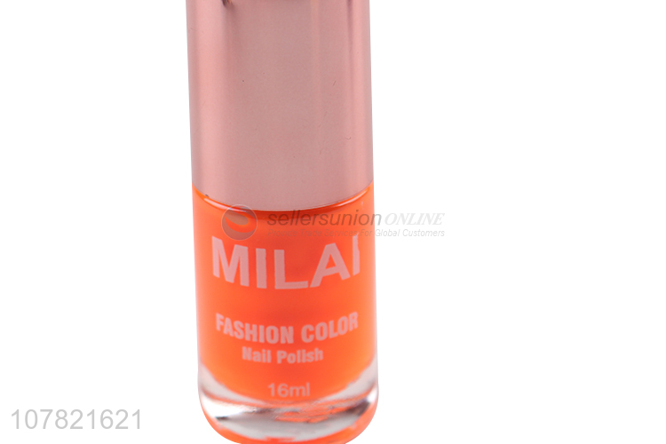 Best selling orange color bright nail polish for nail art