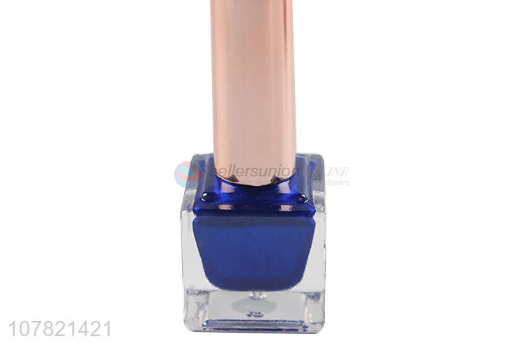 Best selling dark blue 16ml nail polish for lady