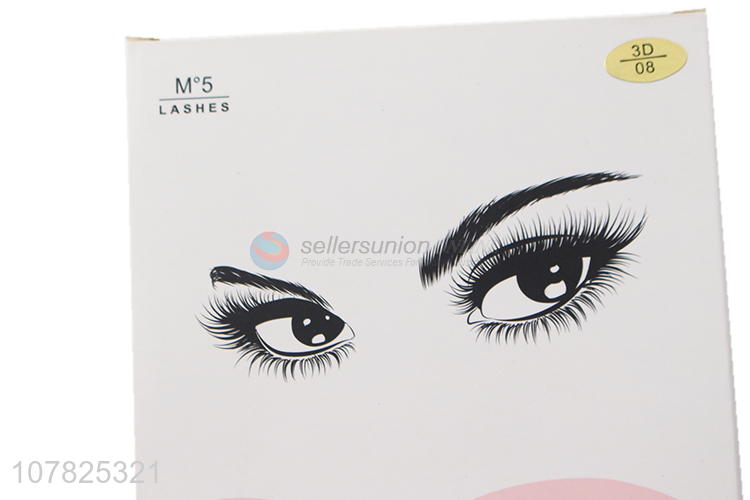 Wholesale 3D three-dimensional intersecting long eyelashes with tweezers