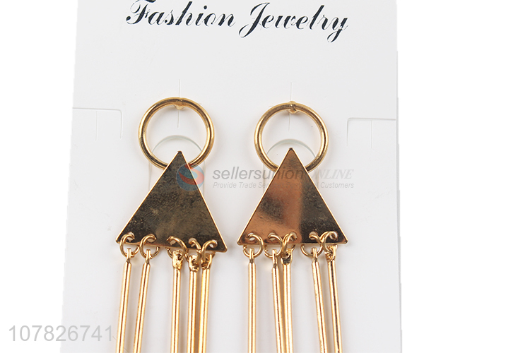 High Quality Fashion Metal Tassel Pendant Earring Ladies Ear Ring