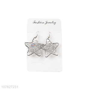 Good Sale Star Shape Metal Pendant Earring Women Earrings