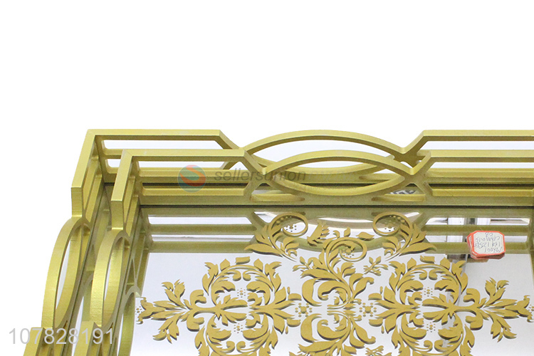 Hot products Chinese style rectangular mdf serving tray for decoration