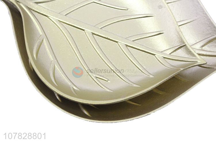 China supplier gold leaf serveware creative simple home ornaments