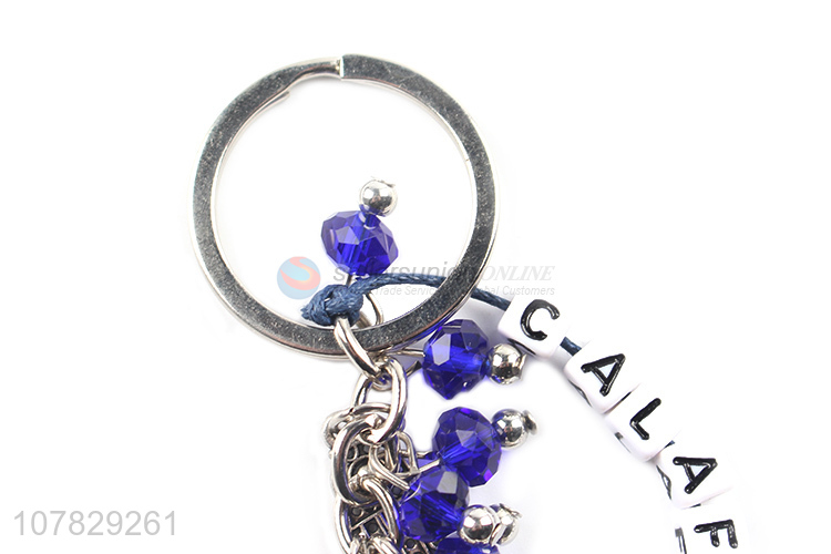 High quality metal key chain pendant crystal pendant