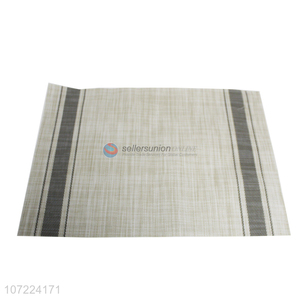 High quality grey PVC placemat waterproof bowl mat