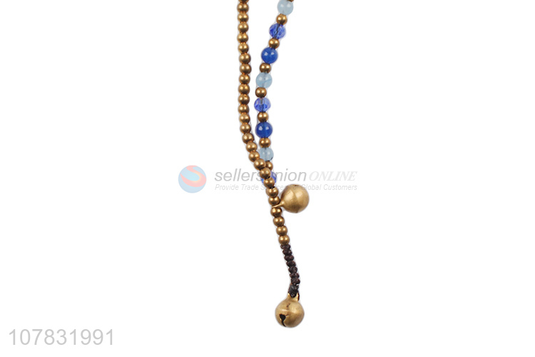 Wholesale ladies small fresh hand-woven bracelet with bells