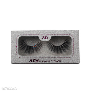 Hot products 8D glitter eyelashes false mink eyelashes silk lashes