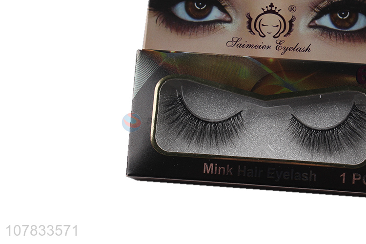 Popular product natural glitter false eyelashes faux eyelashes