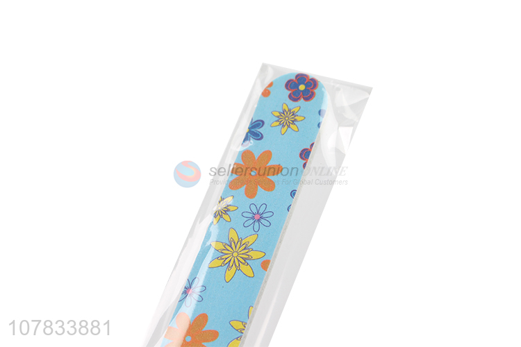 Fashion Flower Pattern Emery Board Popular Nail File