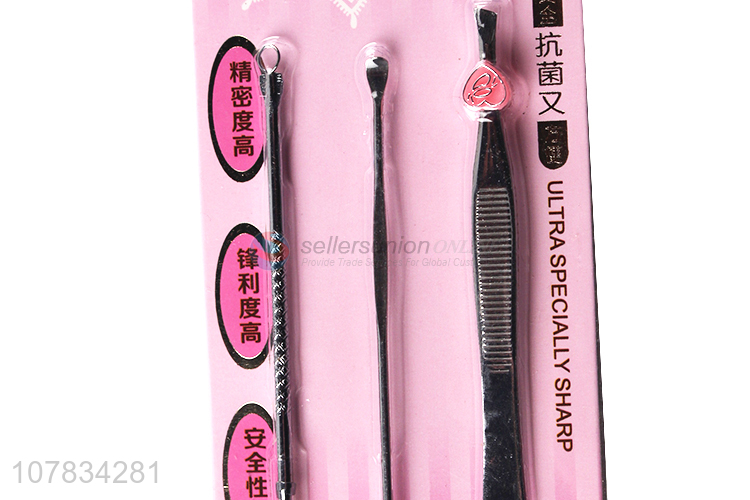 Best Sale Eyebrow Tweezer Earpick Acne Pin Set