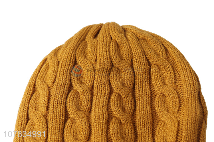 Wholesale men women classic knitted beanie winter warm knitting hat