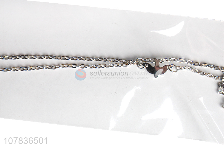 China wholesale silver women necklace with top quality