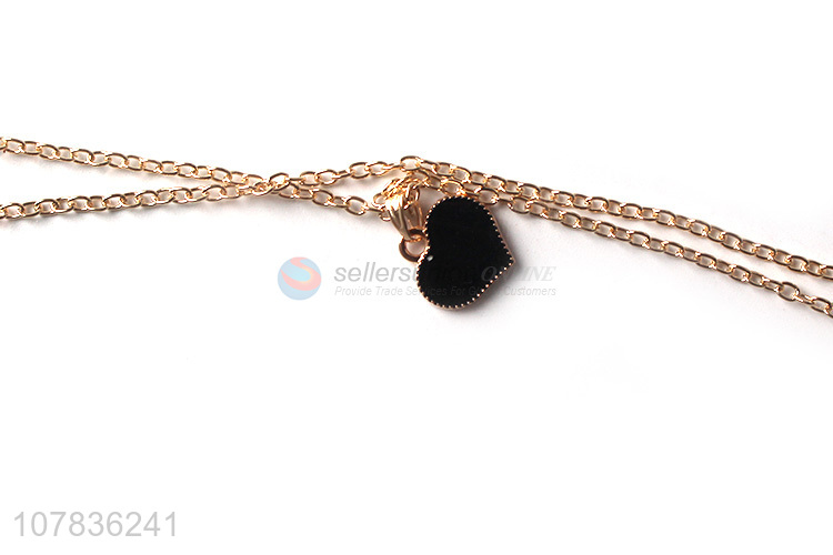 Wholesale from china women jewelry heart shape necklace