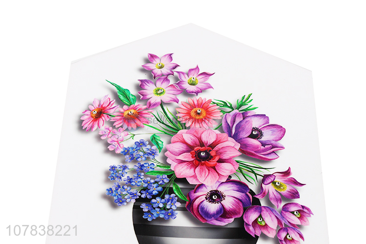 Yiwu market hexagonal flower painting hanging picture wall art