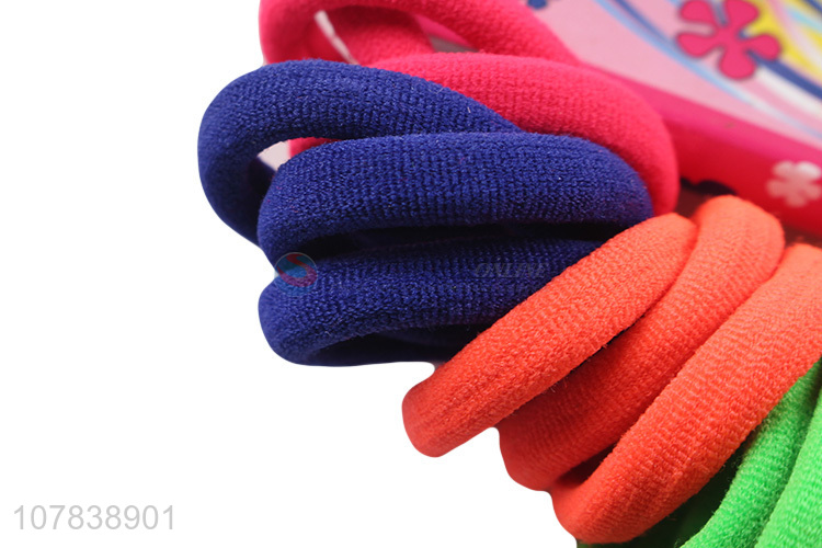 China Manufacture Colorful Hair Rope Elastic Hair Ring