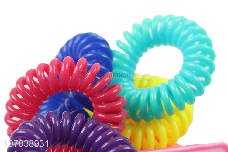 Latest Colorful Coil Hair Ties Fashion Hair Ring Hair Band