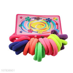 China Manufacture Colorful Hair Rope Elastic Hair Ring