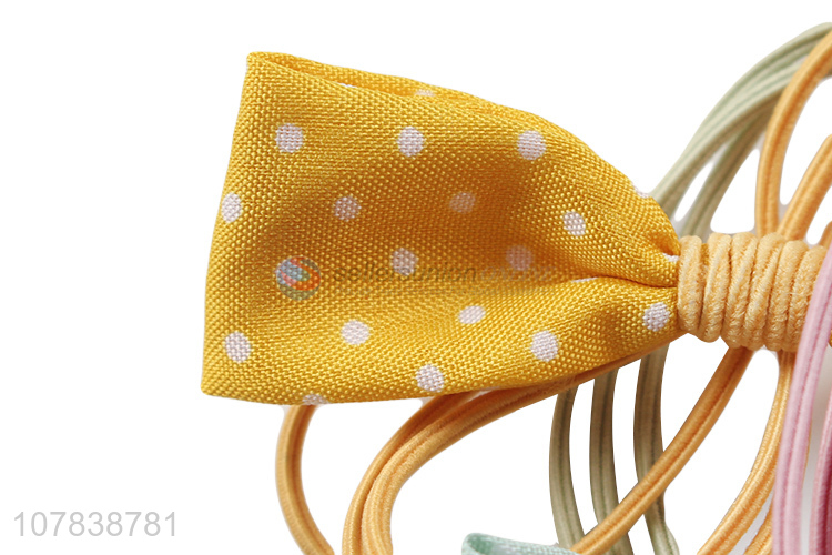 Custom Bowknot Hair Band Fashion Hair Ring For Girls