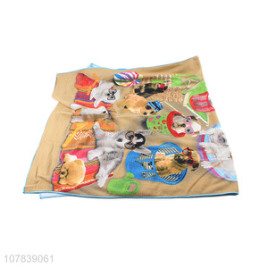 Wholesale Cute Dog Pattern Printed Towel Bath Towel