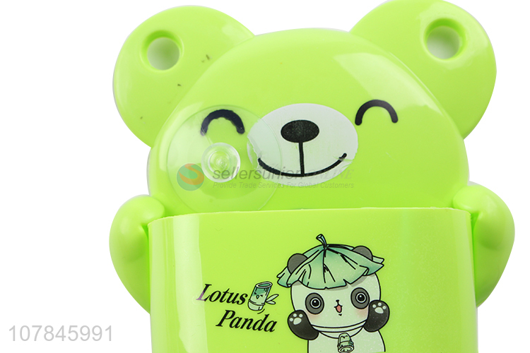 High quality green cartoon animal home toothbrush holder