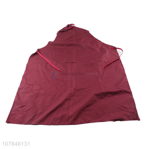 Hot sale red waterproof apron for restaurant kitchen