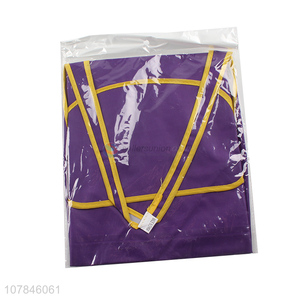 Yiwu direct sale purple apron household cleaning apron