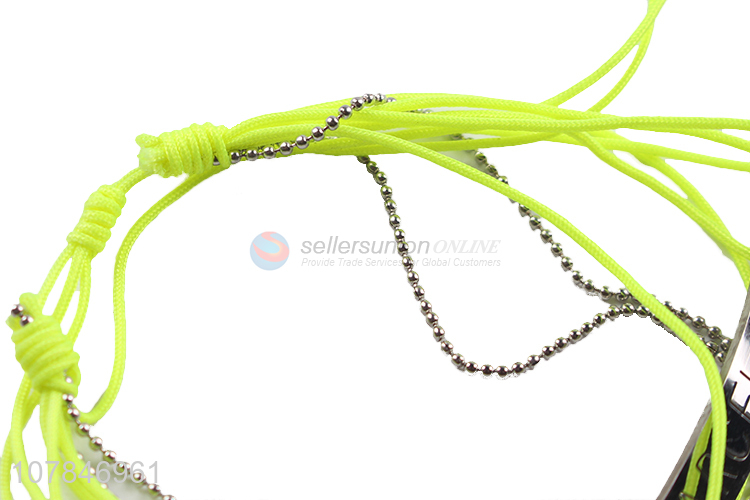 Best selling wholesale yellow decorative hand strap bracelet