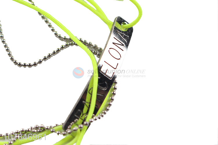 Best selling wholesale yellow decorative hand strap bracelet