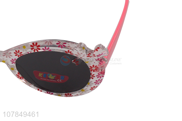 Best Sale Flower Pattern Frame Plastic Sunglass Fashion Eyewear