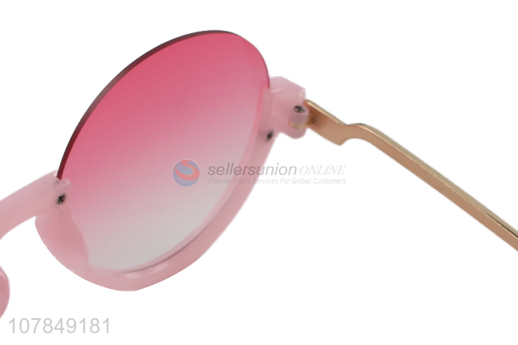 Top Quality Pink Sunglasses Fashion Ladies Sun Glasses