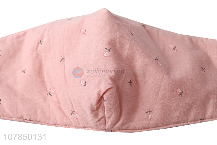 Best selling pink cotton washable face protection mask wholesale