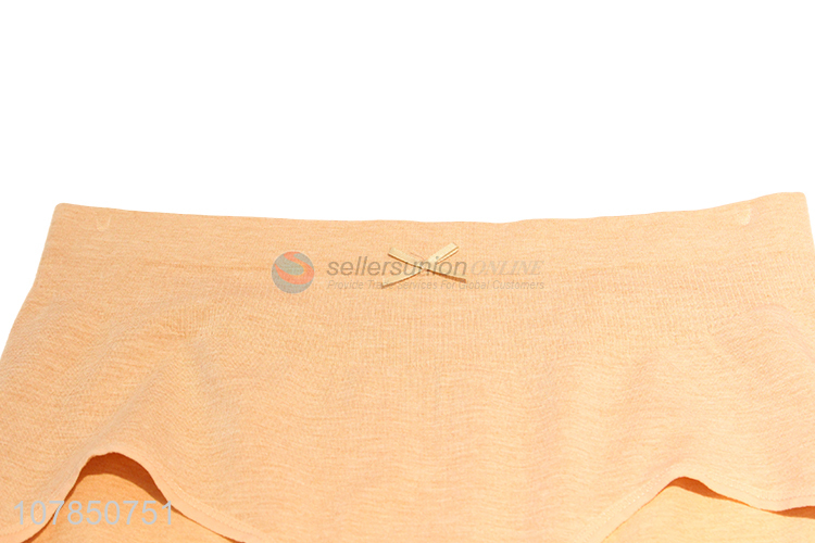 Hot sale orange cotton seamless comfortable briefs