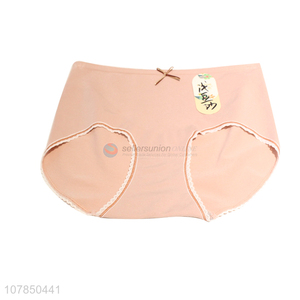 Hot selling pink cotton seamless panties for women