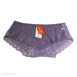 Good price purple modal lace seamless panties for women