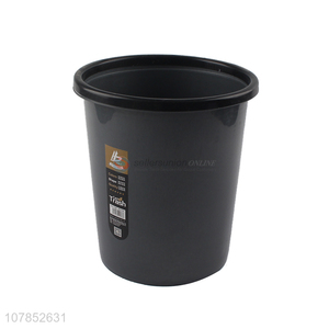 New style simple design black pp rubbish bin waste bin wholesale