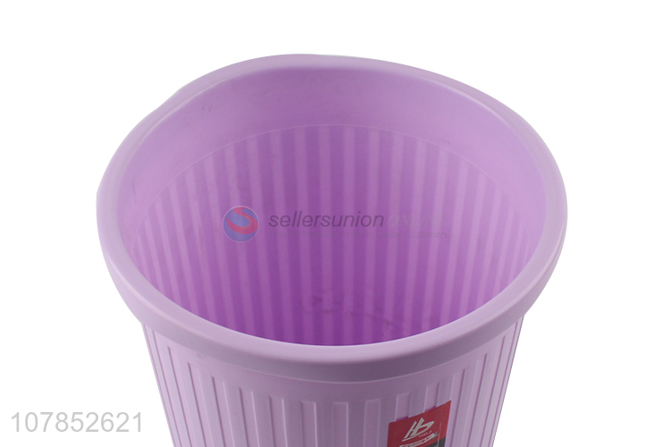 Low price purple pp household waste bin paper basket for sale