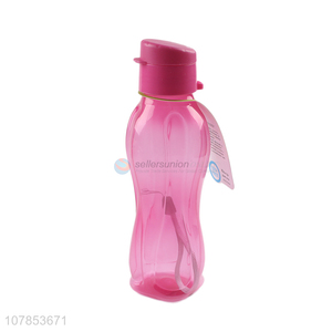 New arrival pink gourd plastic drinking cup portable sports bottle