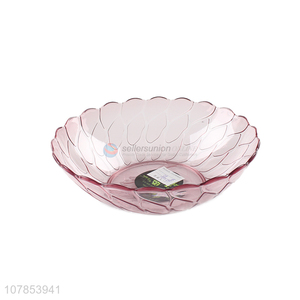 Hot sale purple transparent fruit plate plastic candy plate