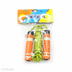 High qualitycomfortable sponge handle lightweight training <em>skipping</em> <em>rope</em> jump <em>rope</em>