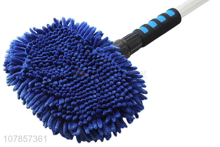 Premium quality telescopic aluminium water fed pole brush tyre cleaning brush