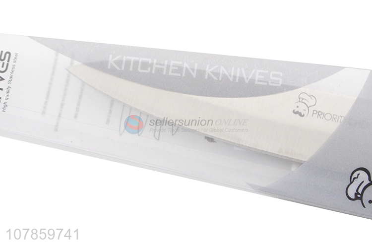 New design stainless steel household universal knife with wooden handle