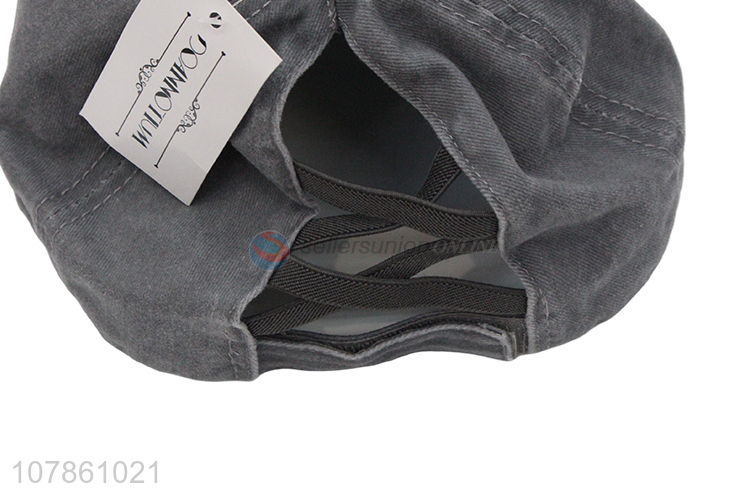 Popular products grey sports baseball hat with top quality