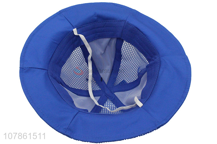 Most popular embroidery hollow summer outdoor fisherman hat for children