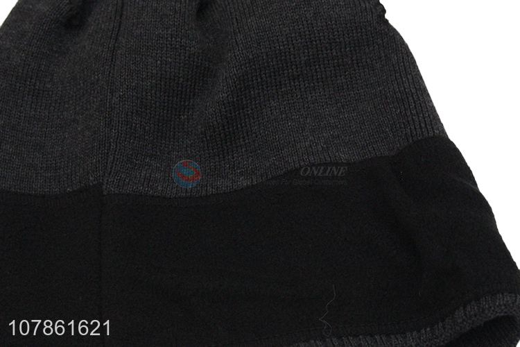 Most popular black fashion knitted hat for men and women