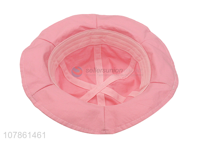 China factory  pink fashion outdoor fisherman hat for children