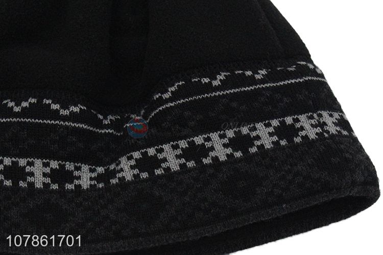 China factory acrylic fashion winter beanie cap knitted hat wholesale